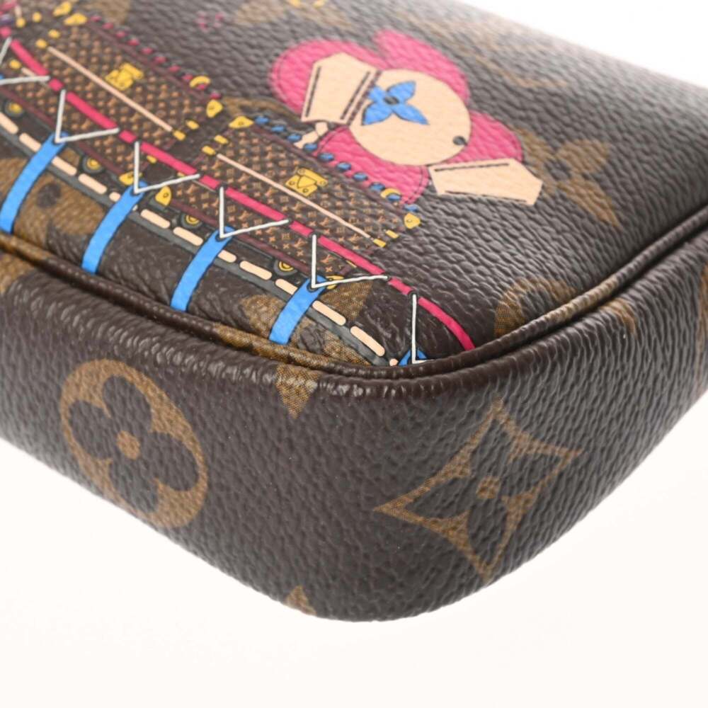 LOUIS VUITTON Authentic Brown Monogram Canvas Pochette Pouch - Picture 7 of 11